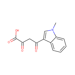 Cn1cc(C(=O)CC(=O)C(=O)O)c2ccccc21 ZINC000101020634