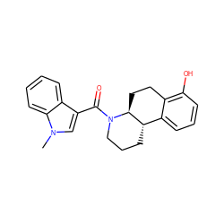 Cn1cc(C(=O)N2CCC[C@H]3c4cccc(O)c4CC[C@@H]32)c2ccccc21 ZINC000096169342