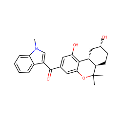 Cn1cc(C(=O)c2cc(O)c3c(c2)OC(C)(C)[C@@H]2CC[C@@H](O)C[C@@H]32)c2ccccc21 ZINC000084670652