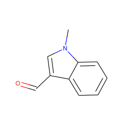 Cn1cc(C=O)c2ccccc21 ZINC000000158012