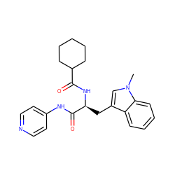 Cn1cc(C[C@H](NC(=O)C2CCCCC2)C(=O)Nc2ccncc2)c2ccccc21 ZINC000096931559