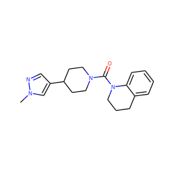 Cn1cc(C2CCN(C(=O)N3CCCc4ccccc43)CC2)cn1 ZINC000071330058