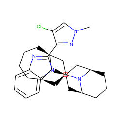 Cn1cc(Cl)c(-c2nc3ccccc3n2[C@@H]2C[C@@H]3CCC[C@H](C2)N3[C@H]2C[C@H]3CCCC[C@H](C3)C2)n1 ZINC000473236411