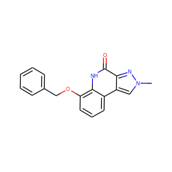 Cn1cc2c(n1)c(=O)[nH]c1c(OCc3ccccc3)cccc12 ZINC000072170923