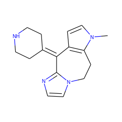 Cn1ccc2c1CCn1ccnc1C2=C1CCNCC1 ZINC000013613168