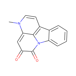 Cn1ccc2c3n(c(=O)c(=O)cc1-3)c1ccccc21 ZINC000014655529