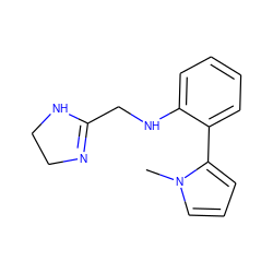 Cn1cccc1-c1ccccc1NCC1=NCCN1 ZINC000000026363