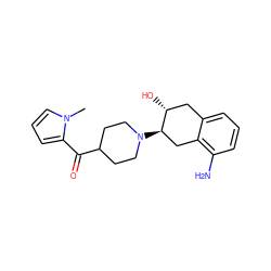 Cn1cccc1C(=O)C1CCN([C@@H]2Cc3c(N)cccc3C[C@H]2O)CC1 ZINC000096273564