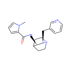 Cn1cccc1C(=O)N[C@@H]1C2CCN(CC2)[C@@H]1Cc1cccnc1 ZINC000028524446