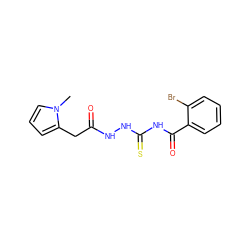 Cn1cccc1CC(=O)NNC(=S)NC(=O)c1ccccc1Br ZINC000003205988