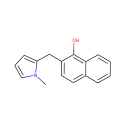 Cn1cccc1Cc1ccc2ccccc2c1O ZINC000027203342