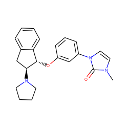 Cn1ccn(-c2cccc(O[C@H]3c4ccccc4C[C@@H]3N3CCCC3)c2)c1=O ZINC000147756179