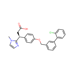 Cn1ccnc1[C@@H](CC(=O)O)c1ccc(OCc2cccc(-c3ccccc3Cl)c2)cc1 ZINC000653759980