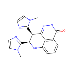 Cn1ccnc1[C@@H]1Nc2cccc3c(=O)[nH]nc(c23)[C@@H]1c1nccn1C ZINC000118617412