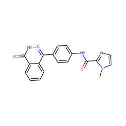 Cn1ccnc1C(=O)Nc1ccc(-c2n[nH]c(=O)c3ccccc23)cc1 ZINC001772631251