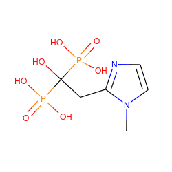 Cn1ccnc1CC(O)(P(=O)(O)O)P(=O)(O)O ZINC000026746147