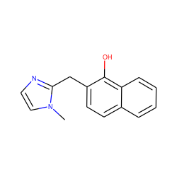 Cn1ccnc1Cc1ccc2ccccc2c1O ZINC000027202750