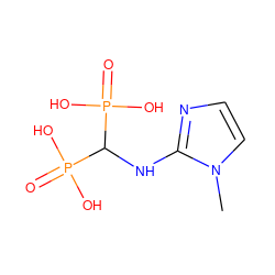 Cn1ccnc1NC(P(=O)(O)O)P(=O)(O)O ZINC000026748623