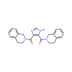 Cn1cnc(C(=O)N2CCc3ccccc3C2)c1C(=O)N1CCc2ccccc2C1 ZINC000061949650