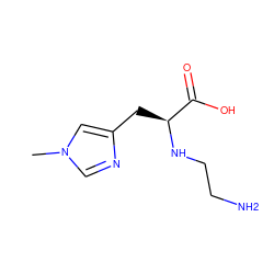 Cn1cnc(C[C@H](NCCN)C(=O)O)c1 ZINC000028864778