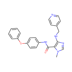 Cn1cnc(NCc2ccncc2)c1C(=O)Nc1ccc(Oc2ccccc2)cc1 ZINC000028889214