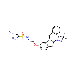 Cn1cnc(S(=O)(=O)NCCOc2ccc3c(c2)[C@@H](Cc2ccccc2)[C@@H](N2CC(C)(C)C2)C3)c1 ZINC000114194816