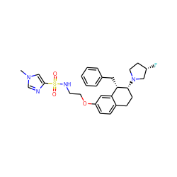 Cn1cnc(S(=O)(=O)NCCOc2ccc3c(c2)[C@H](Cc2ccccc2)[C@H](N2CC[C@H](F)C2)CC3)c1 ZINC000199681094