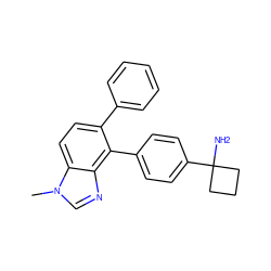 Cn1cnc2c(-c3ccc(C4(N)CCC4)cc3)c(-c3ccccc3)ccc21 ZINC000084705535