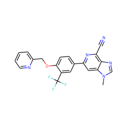 Cn1cnc2c(C#N)nc(-c3ccc(OCc4ccccn4)c(C(F)(F)F)c3)cc21 ZINC000058538408