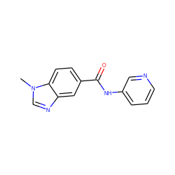 Cn1cnc2cc(C(=O)Nc3cccnc3)ccc21 ZINC000082272625