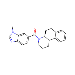 Cn1cnc2ccc(C(=O)N3CCC[C@H]4c5ccccc5CC[C@@H]43)cc21 ZINC000096169304