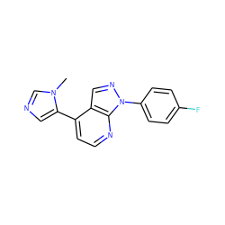 Cn1cncc1-c1ccnc2c1cnn2-c1ccc(F)cc1 ZINC000165237498