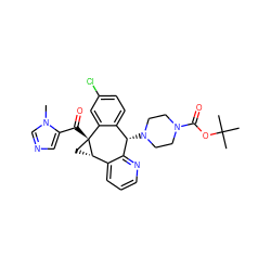 Cn1cncc1C(=O)[C@]12C[C@H]1c1cccnc1[C@@H](N1CCN(C(=O)OC(C)(C)C)CC1)c1ccc(Cl)cc12 ZINC000103266818