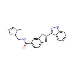 Cn1cncc1CNC(=O)c1ccc2cc(-c3n[nH]c4ccccc34)[nH]c2c1 ZINC000066073631