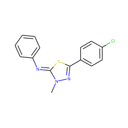 Cn1nc(-c2ccc(Cl)cc2)s/c1=N\c1ccccc1 ZINC000028375329