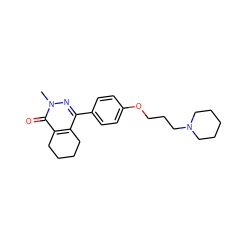 Cn1nc(-c2ccc(OCCCN3CCCCC3)cc2)c2c(c1=O)CCCC2 ZINC000072127612