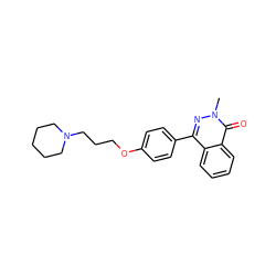 Cn1nc(-c2ccc(OCCCN3CCCCC3)cc2)c2ccccc2c1=O ZINC000072123593