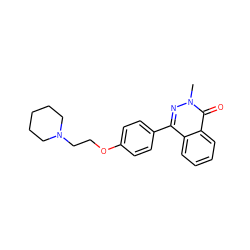 Cn1nc(-c2ccc(OCCN3CCCCC3)cc2)c2ccccc2c1=O ZINC000072127508