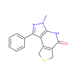 Cn1nc(-c2ccccc2)c2c3c(c(=O)[nH]c21)CSC3 ZINC000040425141