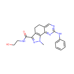 Cn1nc(C(=O)NCCO)c2c1-c1nc(Nc3ccccc3)ncc1CC2 ZINC000042201312