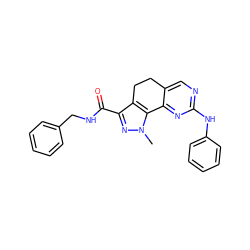 Cn1nc(C(=O)NCc2ccccc2)c2c1-c1nc(Nc3ccccc3)ncc1CC2 ZINC000043078492