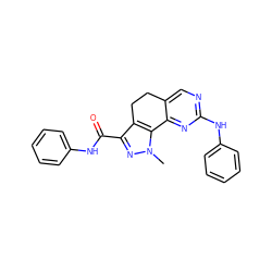 Cn1nc(C(=O)Nc2ccccc2)c2c1-c1nc(Nc3ccccc3)ncc1CC2 ZINC000042201308