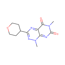 Cn1nc(C2CCOCC2)nc2c(=O)n(C)c(=O)nc1-2 ZINC000096282729