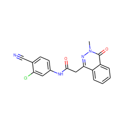 Cn1nc(CC(=O)Nc2ccc(C#N)c(Cl)c2)c2ccccc2c1=O ZINC000015599893