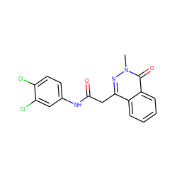 Cn1nc(CC(=O)Nc2ccc(Cl)c(Cl)c2)c2ccccc2c1=O ZINC000004487108