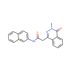 Cn1nc(CC(=O)Nc2ccc3ccccc3c2)c2ccccc2c1=O ZINC000007276803