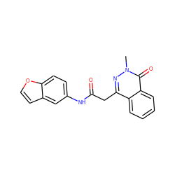 Cn1nc(CC(=O)Nc2ccc3occc3c2)c2ccccc2c1=O ZINC000095595586