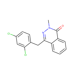 Cn1nc(Cc2ccc(Cl)cc2Cl)c2ccccc2c1=O ZINC000038143390