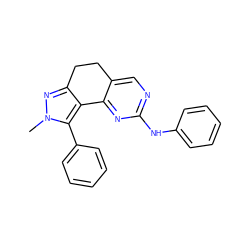 Cn1nc2c(c1-c1ccccc1)-c1nc(Nc3ccccc3)ncc1CC2 ZINC000141177066