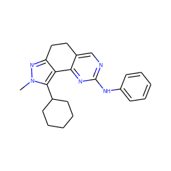 Cn1nc2c(c1C1CCCCC1)-c1nc(Nc3ccccc3)ncc1CC2 ZINC000169702217